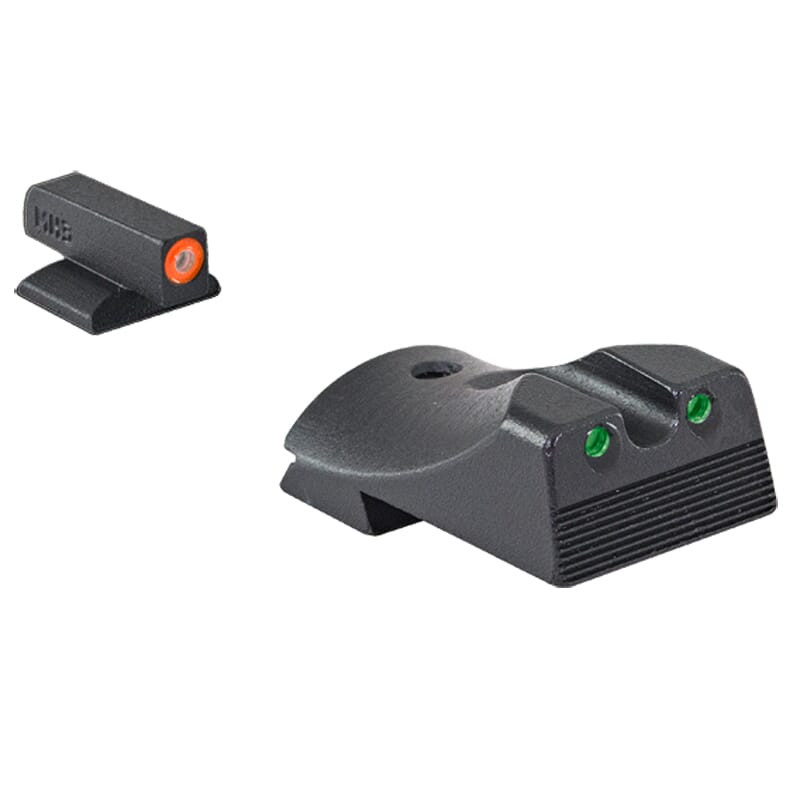 Meprolight USA Meprolight Hyper-Bright Kimber 1911 Fixed Orange Ring/Green Dot Tritium Illum Pistol Sight Set 0412183131