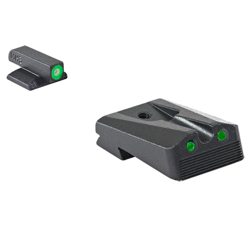 Meprolight USA Meprolight Hyper-Bright Kimber 1911 Wedge Fixed Green Ring/Dot Tritium Illum Pistol Sight Set 0412213111