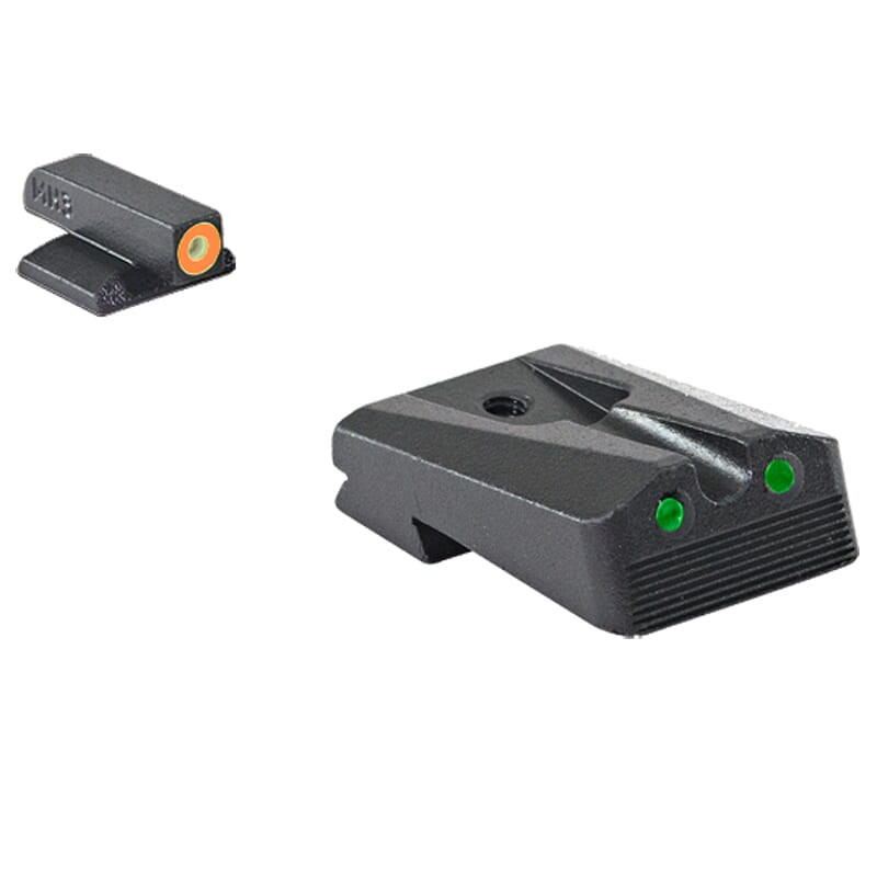 Meprolight USA Meprolight Hyper-Bright Kimber 1911 Wedge Fixed Orange Ring/Green Dot Tritium Illum Pistol Sight Set 0412213131