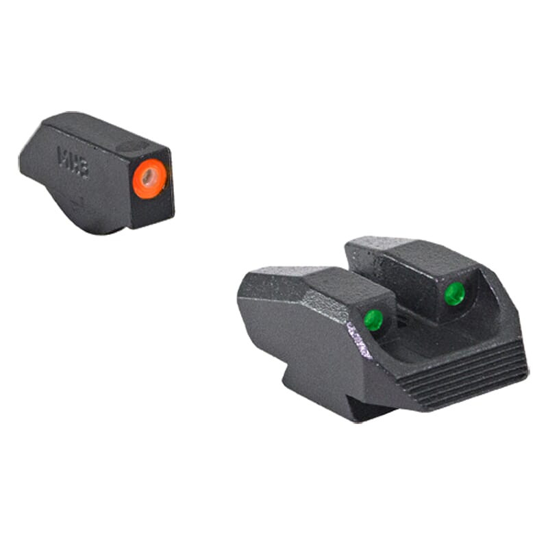 Meprolight USA Meprolight Hyper-Bright Kimber K6/DASA Revolver Fixed Orange Ring/Green Dot Tritium Illum Pistol Sight Set 0412313131