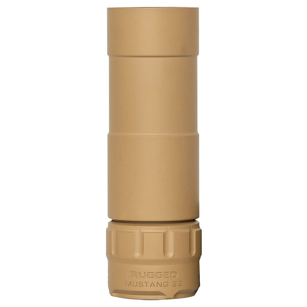 rugged suppressors Rugged Suppressors Mustang22 FDE Suppressor P51FDE22 - $392.00 at Scopelist.com