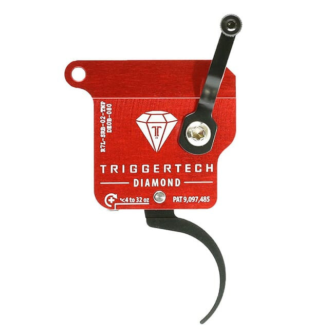 TriggerTech Rem 700 Clone LH Diamond Pro Clean Black/Red Single Stage 0.3-2lb Trigger No Bolt Release R7L-SRB-02-TNP