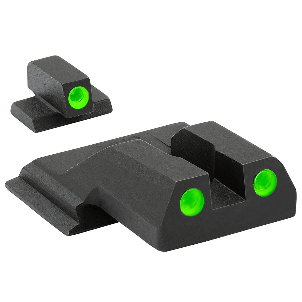 Meprolight USA Meprolight Tru-Dot S&W M&P Shield Green/Green Fixed Pistol Sight Set 117703101