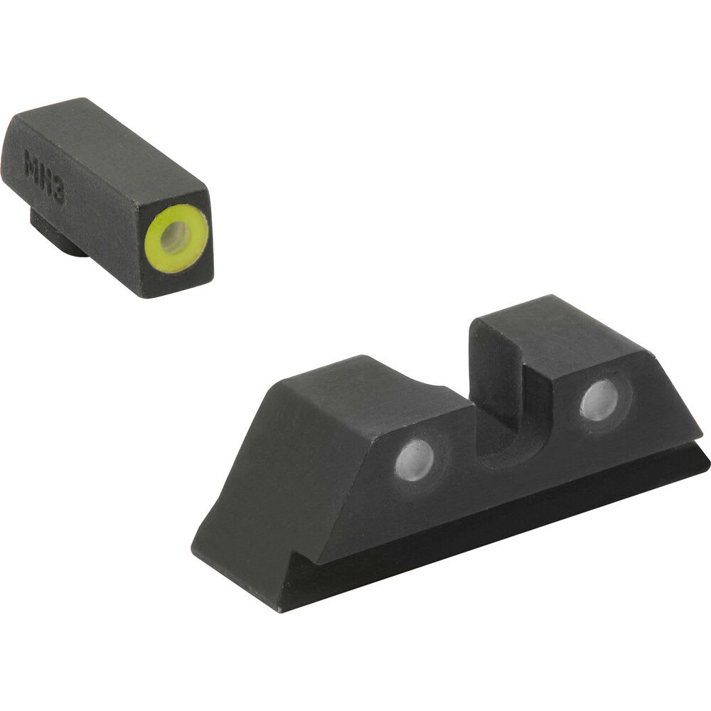 Meprolight USA Meprolight Hyper-Bright Plus Mossberg MC2 Yellow Ring/Green Fixed Pistol Sight Set 402603121