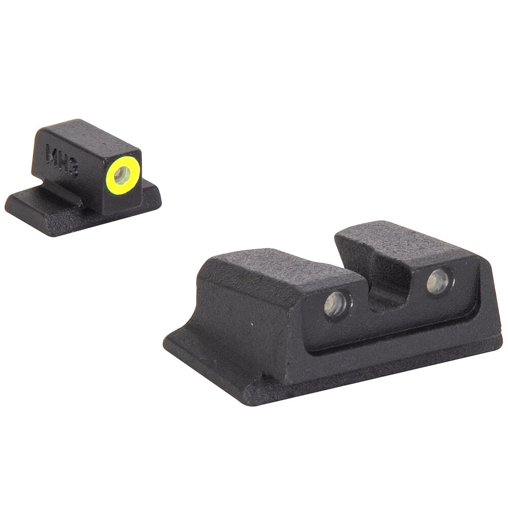 Meprolight USA Meprolight Hyper-Bright S&W M&P Full-Size Yellow Ring/Green Fixed Pistol Sight Set 417663121