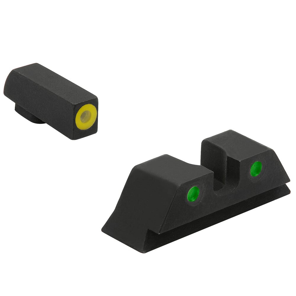 Meprolight USA Meprolight Hyper-Bright Taurus G3C Yellow Ring/Green Fixed Pistol Sight Set 465003121