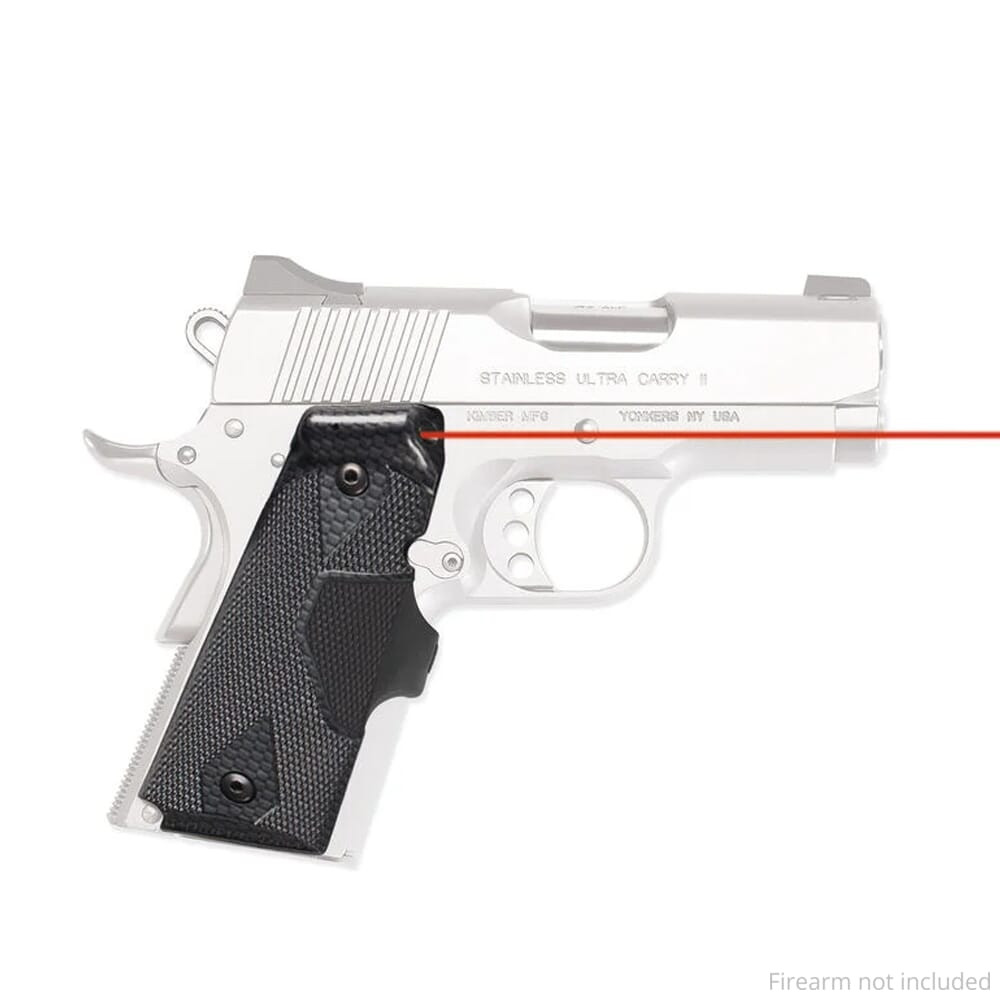 Crimson Trace LG-404 Lasergrips 1911 Compact Front Activation Red Laser Sight 01-1210