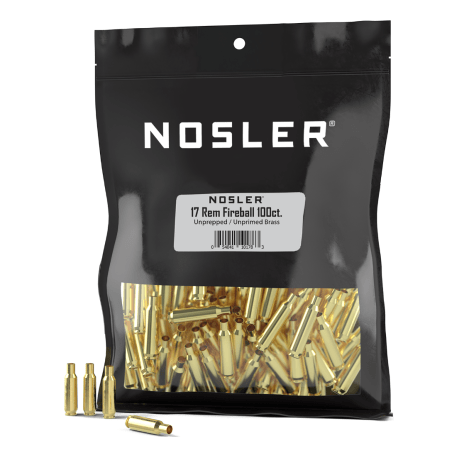 Nosler Brass - 17 Rem Fireball (100ct) Bulk Brass Bag 10178