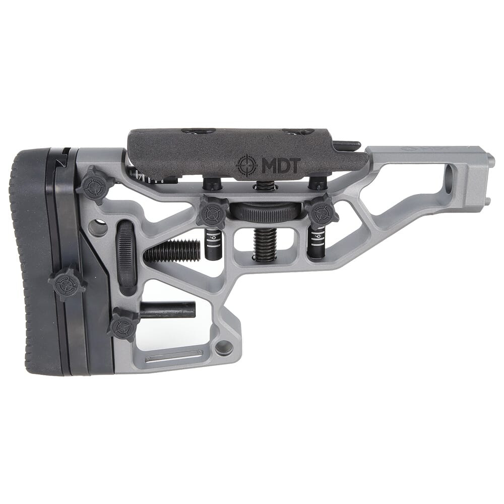 MDT XTN Interface SRS X Elite Short Gry Skeleton Buttstock 105127-GRY in Gray