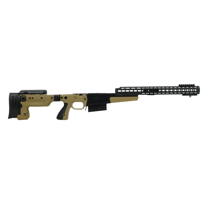 Accuracy International AX Chassis LA M700 DE Pistol Grip Folding Stock 16" Forend Tube Flush Cups. Like New except for scratches on Sling mount DA894