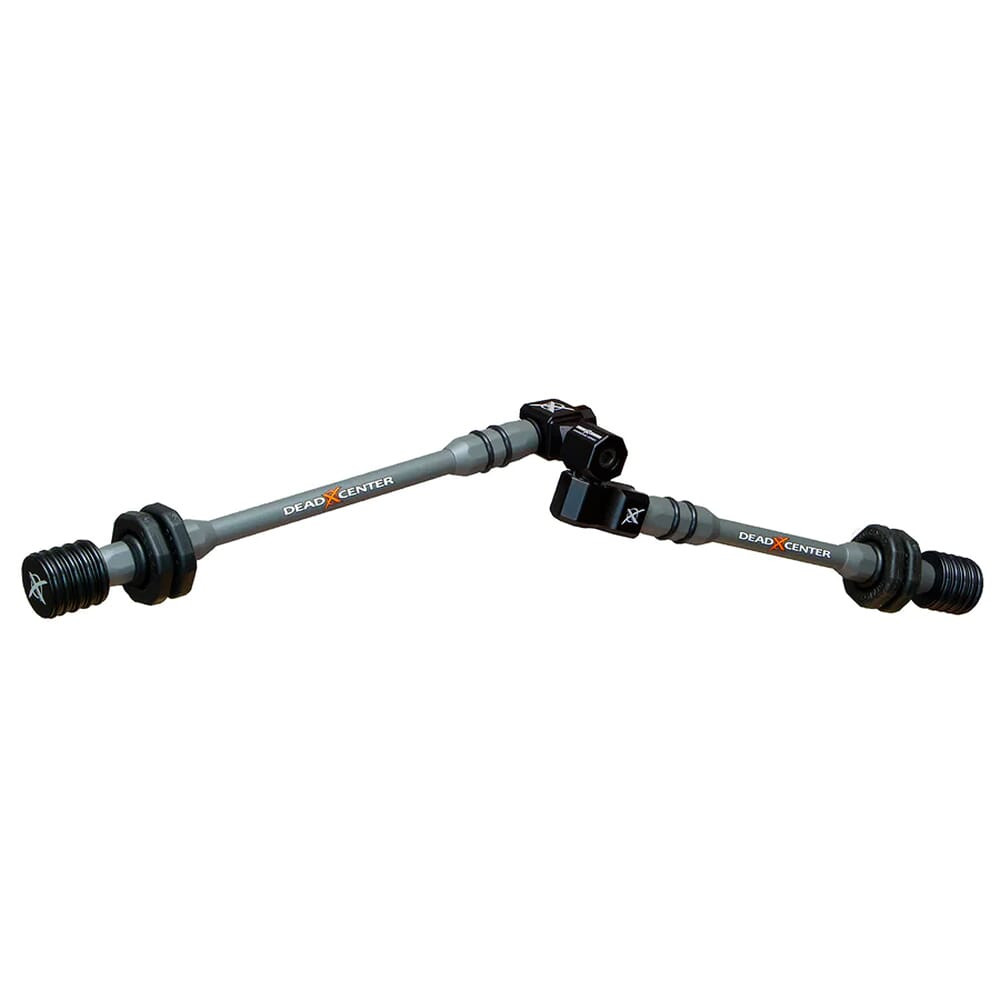 Dead Center Archery Dead Center Dead Level Hunter XS 10" & 8" Grey Stabilizers DLHXS-10-8-GRY in Gray