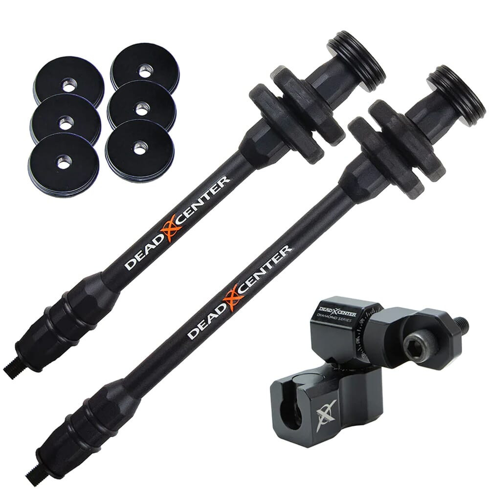 Dead Center Archery Dead Center Dead Level Hunter XS Lite 10" & 8" Black Stabilizers DLHXSL-10-8-BLK