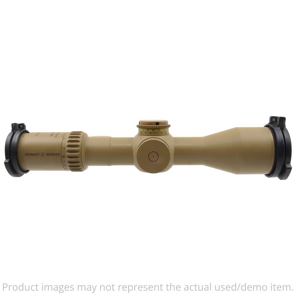 Schmidt Bender USED 5-20x50 PM II Ultra Short LP MSR2 1cm ccw DT35 MTC LT / ST ZC CT Pantone 7504M MSR1 Riflescope 673-946-862-F1-E8 - SN#406578 Lt Ring Marks & Tiny Handling Marks UA4079