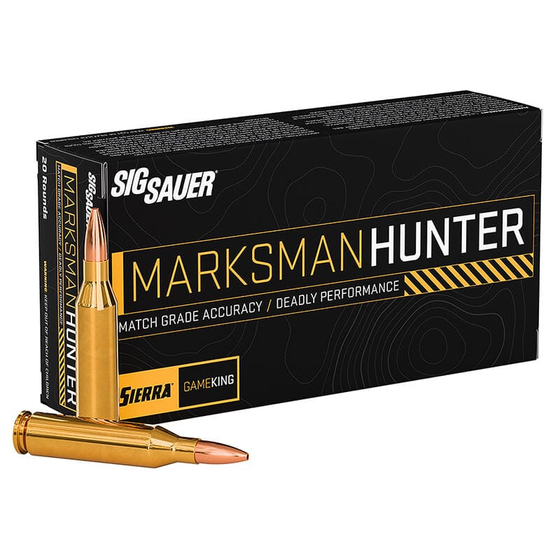 SIG SAUER Marksman Hunter .243 Winchester 85 Grain Sierra Gameking Centerfire Rifle Ammo