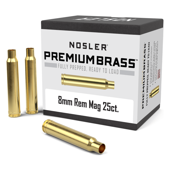 Nosler Premium Brass Box - 8mm Rem Mag (25ct) 11892