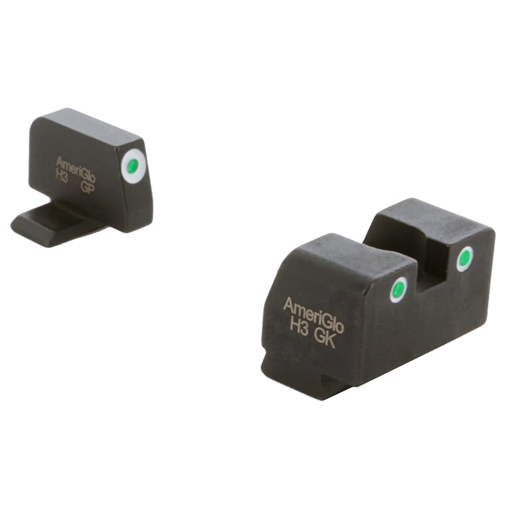 ameriglo Ameriglo Optic Compatible Green Tritium 3-Dot Sight Set w/White Outlines T Suppressor Sight Set for Sig Most SG-181 - $86.99 at Scopelist.com