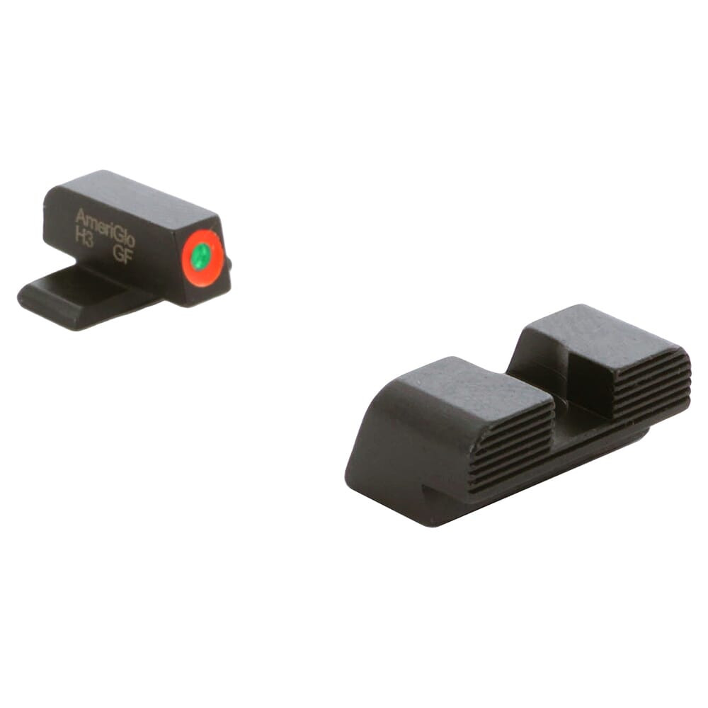 Ameriglo Protector Green Tritium w/Orange Outline Front, Black Serrated Rear Sight Set for Sig (#6 Front/#8 Rear) SG-434