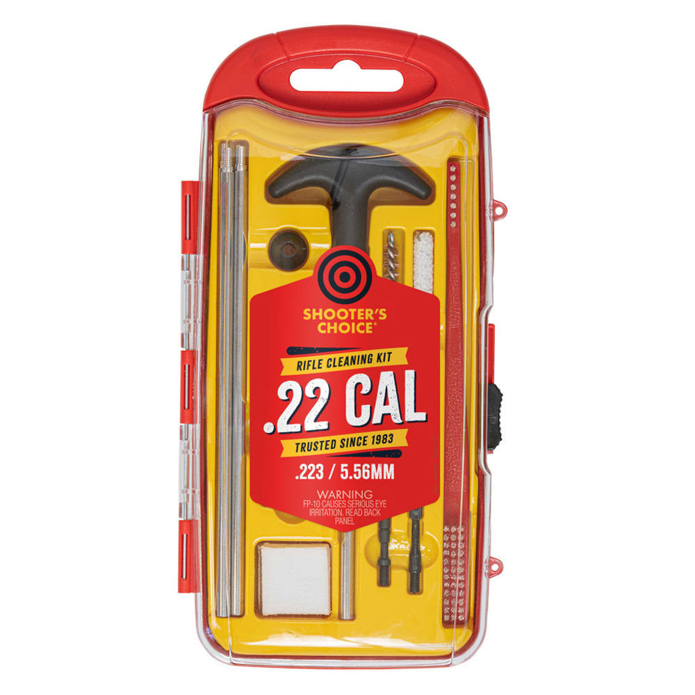 1301835 Rifle Gun Rod Cleaning Kit Aluminum, Yellow - 0.22 Caliber