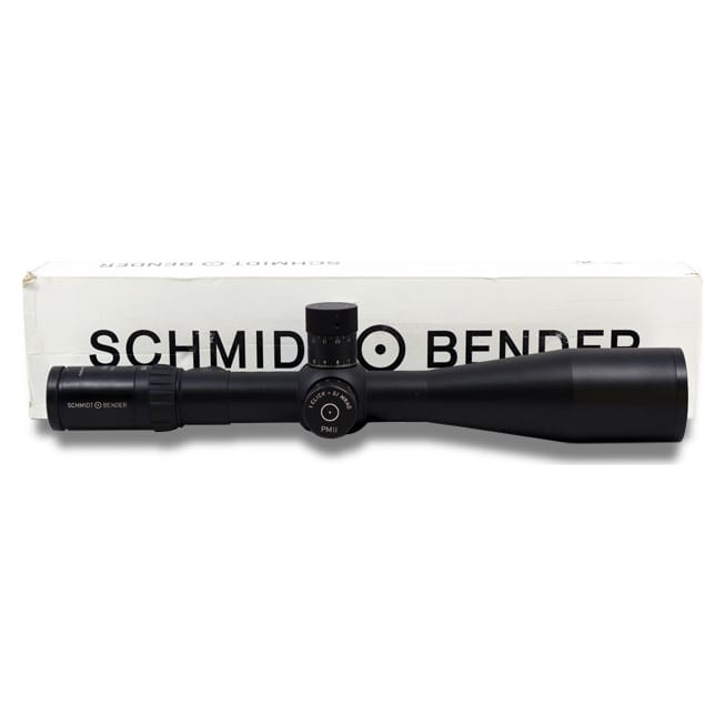 Schmidt Bender PMII 5-25x56 L/P P4 Fine MRAD MTC CCW, Lens caps, Light ring marks in Great condition - UB392