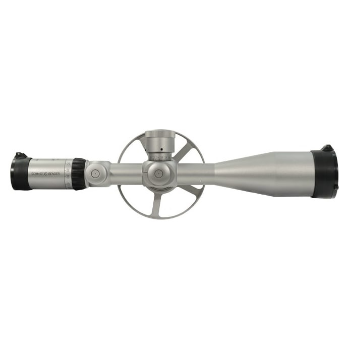Schmidt Bender 12.5-50x56 FT Sport FT1 BDC H Illuminated reticle Silver + side wheel. Moderate ring marks. UB962