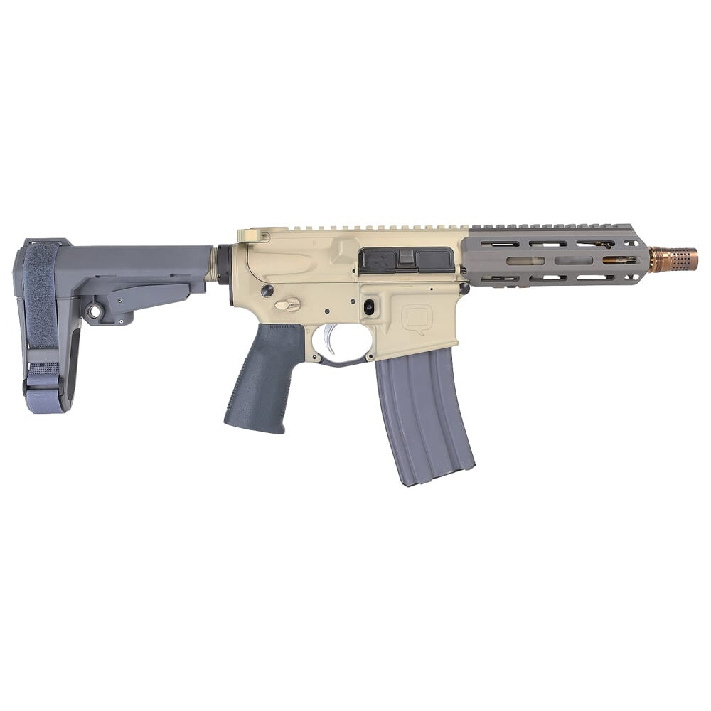 Q, LLC. Sugar Weasel .300 BLK 7" 1:5" Gray Pistol w/Brace SW-300BLK-7IN-PISTOL