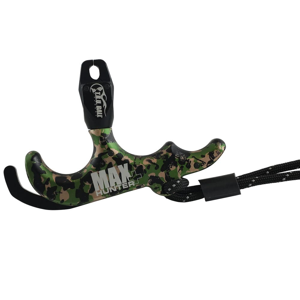 T.R.U. Ball Archery Max Hunter Plus 3 Finger Thumb Release w/Lanyard Camo Release TMHP-CA