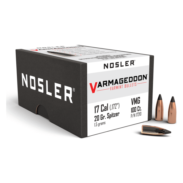 Nosler Varmageddon VG - 17 20g FB Tipped (100ct) Bullets 17210
