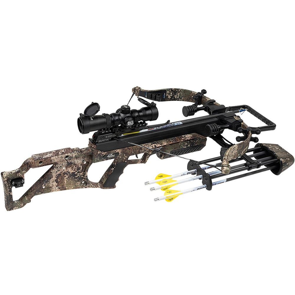 Excalibur USED Micro Suppressor Extreme Strata Crossbow w/Tact100 Scope & Charger Extension E12337 - Excellent Condition USED7639