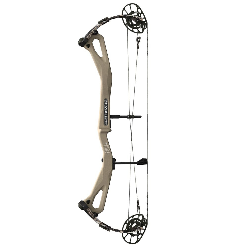 PSE Mach 34 S2 RH Tan Riser/Elevated II Limbs 29-50 Bow 2234S2RTE2950