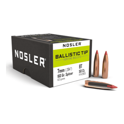 nosler Nosler Ballistic Tip Hunting BT - 7mm 160g SP (50ct) Bullets 28125 - $37.99 at Scopelist