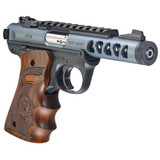 RUGER MRK IV LITE 22LR 4.4" GRY WD (r)
