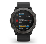 Garmin Fenix 6X Sapphire 51mm Premium Smartwatch - Carbon Gray DLC/Black