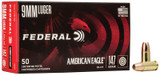 Federal American Eagle 9mm Luger 147gr FMJ 50 Round Box