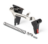 Zev - Pro Flat Face Trigger Drop-In Kit, 4th Gen, 9mm Blk/Red
