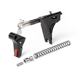 Zev - Pro Flat Face Trigger Drop-In Kit, 4th Gen, 9mm Blk/Red