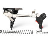 Zev - Pro Flat Face Trigger Drop-In Kit, 4th Gen, 9mm Blk/Red