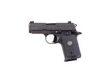 Sig Sauer P938 Legion 9mm X-RAY3 AMBI 3" Pistol - Black/Legion Gray