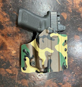 Custom Pistol Kydex Holster - W/Light OWB Pancake Style Camo