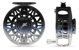 Abel SDS 7/8 Black Platinum Fade Ported W/ Black Platinum Fade Drag Knob & Platinum Handle Fly Reel