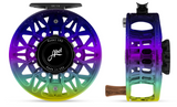 Abel SDS 7/8 Northern Lights Ported w/ Black Drag Knob & Walnut Wood Handle Fly Reel