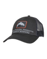 Simms Trout Icon Trucker Hat - Carbon