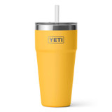 YETI Rambler 26 oz Alpine Yellow Stackable Cup with Straw Lid