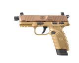 FN America FN 502 Tactical .22 LR Threaded Barrel FDE Pistol