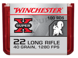 Winchester Super-X 22LR 40gr Copper Plated Hollow Point 100 Round Box