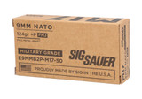 Sig Sauer M17 9mm Luger +P 124gr FMJ 50 Round Box