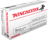 Winchester USA 9mm Luger 147gr JHP 50 Round Box