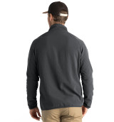 Free Fly Men's Gridback Fleece Jacket - Black Sand