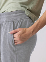 Free Fly Women's Bamboo Lightweight Fleece Jogger - Light Heather Grey