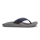 OluKai Men's Ulele Beach Sandals - Blue Depth/Charcoal