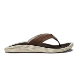 OluKai Men's Ulele Beach Sandals - Dark Wood